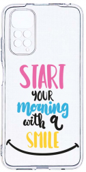 Husa Bestcase comp cu Xiaomi Redmi Note 11s 4G Smile At Morning 2MM Soft Silicon prot cam T 47 