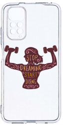 Husa Bestcase comp cu Xiaomi Redmi Note 11s 4G Stop Dreaming Start Doing 2MM Soft Silicon prot cam T 779 