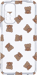 Husa Bestcase comp cu Xiaomi Redmi Note 11s 4G Teddy Bear Pattern 2MM Soft Silicon prot cam T 974 