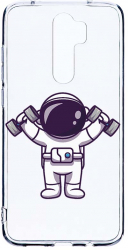 Husa Bestcase comp cu Xiaomi Redmi 9 Astronaut Gym 2MM Soft Silicon prot cam T 778 