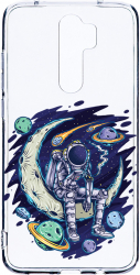 Husa Bestcase comp cu Xiaomi Redmi 9 Astronaut On Moon 2MM Soft Silicon prot cam T 1002 