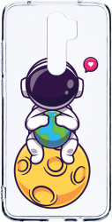 Husa Bestcase comp cu Xiaomi Redmi 9 Cute Astronaut 2MM Soft Silicon prot cam T 1022 