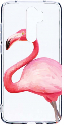 Husa Bestcase comp cu Xiaomi Redmi Note 8 Pro Flamingo 2MM Soft Silicon prot cam T 55