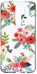 Husa Bestcase comp cu Xiaomi Redmi Note 8 Pro Flowers 2MM Soft Silicon prot cam T 630
