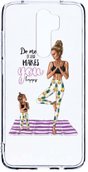 Husa Bestcase comp cu Xiaomi Redmi Note 8 Pro Girl Mom 2MM Soft Silicon prot cam T 560 