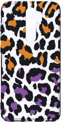 Husa Bestcase comp cu Xiaomi Redmi 9 Lila Leopard Pattern 2MM Soft Silicon prot cam T 1035 