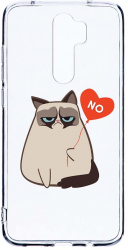 Husa Bestcase comp cu Xiaomi Redmi Note 8 Pro Meme - Grumpy Says No 2MM Soft Silicon prot cam T 657 