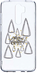 Husa Bestcase comp cu Xiaomi Redmi Note 8 Pro Minimalist Merry Christmas 2MM Soft Silicon prot cam T 870 