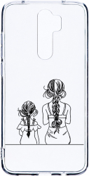 Husa Bestcase comp cu Xiaomi Redmi 9 Mom And Daughter 2MM Soft Silicon prot cam T 1048 