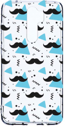 Husa Bestcase comp cu Xiaomi Redmi Note 8 Pro Mustache 2MM Soft Silicon prot cam T 164 