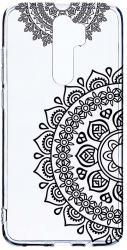 Husa Bestcase comp cu Xiaomi Redmi 9 Non Figurative Lace 2MM Soft Silicon prot cam T 64 