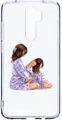 Husa Bestcase comp cu Xiaomi Redmi Note 8 Pro Princesses Gril Mom 2MM Soft Silicon prot cam T 553 