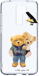 Husa Bestcase comp cu Xiaomi Redmi 9 Teddy Bear Lift me up 2MM Soft Silicon prot cam T 933 
