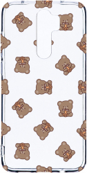 Husa Bestcase comp cu Xiaomi Redmi 9 Teddy Bear Pattern 2MM Soft Silicon prot cam T 974 
