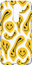 Husa Bestcase comp cu Xiaomi Redmi 9 Yellow Acid Smiley 2MM Soft Silicon prot cam T 1052 