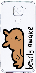 Husa Bestcase comp cu Xiaomi Redmi Note 9 Bearly Awake 2MM Soft Silicon prot cam T 998 