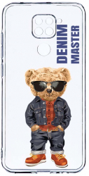 Husa Bestcase comp cu Xiaomi Redmi Note 9 Denim Master - Teddy Bear 2MM Soft Silicon prot cam T 927 