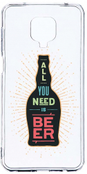 Husa Bestcase comp cu Xiaomi Redmi Note 9 Pro / Redmi Note 9 Pro Max All You Need Is Beer 2MM Soft Silicon prot cam T 790 