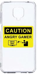 Husa Bestcase comp cu Xiaomi Redmi Note 9S Angry Gamer 2MM Soft Silicon prot cam T 673 