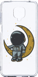 Husa Bestcase comp cu Xiaomi Redmi Note 9 Pro / Redmi Note 9 Pro Max Astronaut on Moon 2MM Soft Silicon prot cam T 997 