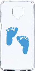 Husa Bestcase comp cu Xiaomi Redmi Note 9 Pro / Redmi Note 9 Pro Max Boy Feet Print 2MM Soft Silicon prot cam T 960 
