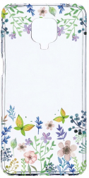 Husa Bestcase comp cu Xiaomi Redmi Note 9 Pro / Redmi Note 9 Pro Max Butterfly Flowers 2MM Soft Silicon prot cam T 95 