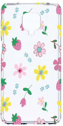 Husa Bestcase comp cu Xiaomi Redmi Note 9 Pro / Redmi Note 9 Pro Max Flowers 2MM Soft Silicon prot cam T 687 