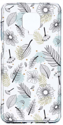 Husa Bestcase comp cu Xiaomi Redmi Note 9S Flowers 2MM Soft Silicon prot cam T 81 