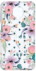 Husa Bestcase comp cu Xiaomi Redmi Note 9S Flowers Collection 2MM Soft Silicon prot cam T 495 