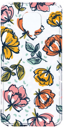 Husa Bestcase comp cu Xiaomi Redmi Note 9S Flowers - Pastel Colors 2MM Soft Silicon prot cam T 755 