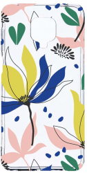 Husa Bestcase comp cu Xiaomi Redmi Note 9 Pro / Redmi Note 9 Pro Max Flowers Pattern 2MM Soft Silicon prot cam T 754