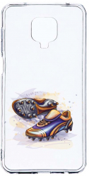 Husa Bestcase comp cu Xiaomi Redmi Note 9 Pro / Redmi Note 9 Pro Max Football Shoes 2MM Soft Silicon prot cam T 799 