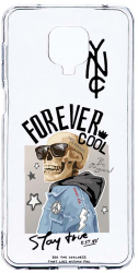Husa Bestcase comp cu Xiaomi Redmi Note 9 Pro / Redmi Note 9 Pro Max Forever Cool Skeleton 2MM Soft Silicon prot cam T 935 