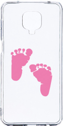 Husa Bestcase comp cu Xiaomi Redmi Note 9 Pro / Redmi Note 9 Pro Max Girl Feet Print 2MM Soft Silicon prot cam T 961 