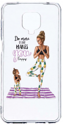 Husa Bestcase comp cu Xiaomi Redmi Note 9S Girl Mom 2MM Soft Silicon prot cam T 560 