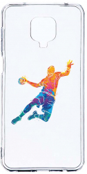 Husa Bestcase comp cu Xiaomi Redmi Note 9 Pro / Redmi Note 9 Pro Max Handball Colorful 2MM Soft Silicon prot cam T 800 