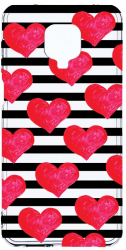 Husa Bestcase comp cu Xiaomi Redmi Note 9S hearts 2MM Soft Silicon prot cam T 102 