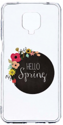 Husa Bestcase comp cu Xiaomi Redmi Note 9S Hello Spring 2MM Soft Silicon prot cam T 684 