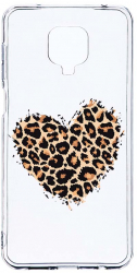 Husa Bestcase comp cu Xiaomi Redmi Note 9 Pro / Redmi Note 9 Pro Max Leopard Heart 2MM Soft Silicon prot cam T 761