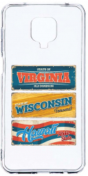 Husa Bestcase comp cu Xiaomi Redmi Note 9S License Plate Number 2MM Soft Silicon prot cam T 815 