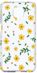Husa Bestcase comp cu Xiaomi Redmi Note 9S Little yellow flowers 2MM Soft Silicon prot cam T 696 