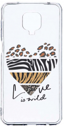 Husa Bestcase comp cu Xiaomi Redmi Note 9S Love Is Wild 2MM Soft Silicon prot cam T 762 