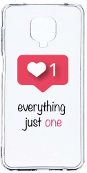 Husa Bestcase comp cu Xiaomi Redmi Note 9S Love Notification 2MM Soft Silicon prot cam T 184 
