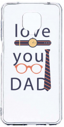 Husa Bestcase comp cu Xiaomi Redmi Note 9 Pro / Redmi Note 9 Pro Max Love You Dad 2MM Soft Silicon prot cam T 795 