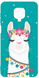 Husa Bestcase comp cu Xiaomi Redmi Note 9S Lovely Lama 2MM Soft Silicon prot cam T 248 