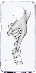 Husa Bestcase comp cu Xiaomi Redmi Note 9S Mother Hand 2MM Soft Silicon prot cam T 958 
