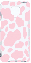 Husa Bestcase comp cu Xiaomi Redmi Note 9 Pro / Redmi Note 9 Pro Max Pink Cow 2MM Soft Silicon prot cam T 786 