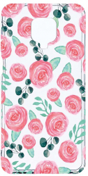 Husa Bestcase comp cu Xiaomi Redmi Note 9S Rose Pattern 2MM Soft Silicon prot cam T 640 
