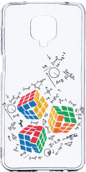 Husa Bestcase comp cu Xiaomi Redmi Note 9 Pro / Redmi Note 9 Pro Max Rubik Cube 2MM Soft Silicon prot cam T 994 