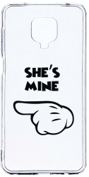 Husa Bestcase comp cu Xiaomi Redmi Note 9S Shes Mine 2MM Soft Silicon prot cam T 106 